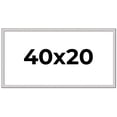 thumbnail image 1 of 40x20 Frame Silver Inner Slope Bevel Picture Frame | 1 Inch Moulding Width | 0.75 Inch Rabbet Depth, 1 of 8