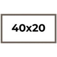 thumbnail image 1 of 40x20 Frame Silver Real Wood Picture Frame Width 1.25 Inches | Interior Frame Depth 0.5 Inches |, 1 of 8