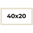thumbnail image 1 of 40x20 Frame White Real Wood Picture Frame Width 1.5 inches | Interior Frame Depth 0.5 inches | Barn, 1 of 8