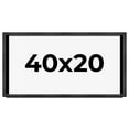 thumbnail image 1 of 40x20 Shadow Box Frame Grey Charcoal Black | 0.875 Inches Deep | Wood Shadowbox Display Frame | UV, 1 of 8