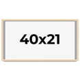 thumbnail image 1 of 40x21 Frame Natural Wood Picture Frame | 0.75 Inch Moulding Width | with UV Acrylic Plexiglass,, 1 of 8