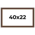 thumbnail image 1 of 40x22 Copper and Brown Real Wood Picture Frame Width 2 inches | Interior Frame Depth 0.5 inches |, 1 of 8