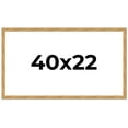 thumbnail image 1 of 40x22 Frame Beige Real Wood Picture Frame Width 1.25 inches | Interior Frame Depth 0.5 inches |, 1 of 8