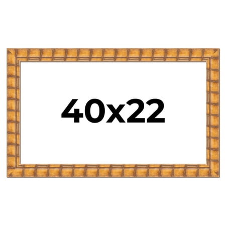 40x22 Frame Beige Real Wood Picture Frame Width 3 inches | Interior Frame Depth 0.5 inches |