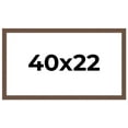 thumbnail image 1 of 40x22 Frame Brown Farmhouse Solid Wood Picture Frame Width 1.5 Inches | Interior Frame Depth 0.5, 1 of 8