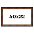 thumbnail image 1 of 40x22 Frame Brown Walnut Gold Ornate Trim Solid Wood Plein Air Picture Frame | 3 Inch Moulding, 1 of 8