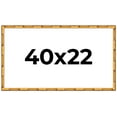 thumbnail image 1 of 40x22 Frame Gold Bamboo Solid Wood Picture Frame | 1 Inch Moulding Width | Interior Frame Depth, 1 of 8