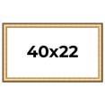 thumbnail image 1 of 40x22 Frame Gold Plein Aire Solid Wood Picture Frame Width 2 Inches | Interior Frame Depth 0.5, 1 of 8