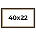 thumbnail image 1 of 40x22 Frame Gold Real Wood Picture Frame Width 2.25 Inches | Interior Frame Depth 0.5 Inches |, 1 of 8