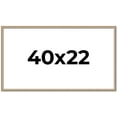 thumbnail image 1 of 40x22 Frame Silver Real Wood Picture Frame Width 0.75 Inches | Interior Frame Depth 0.5 Inches |, 1 of 8
