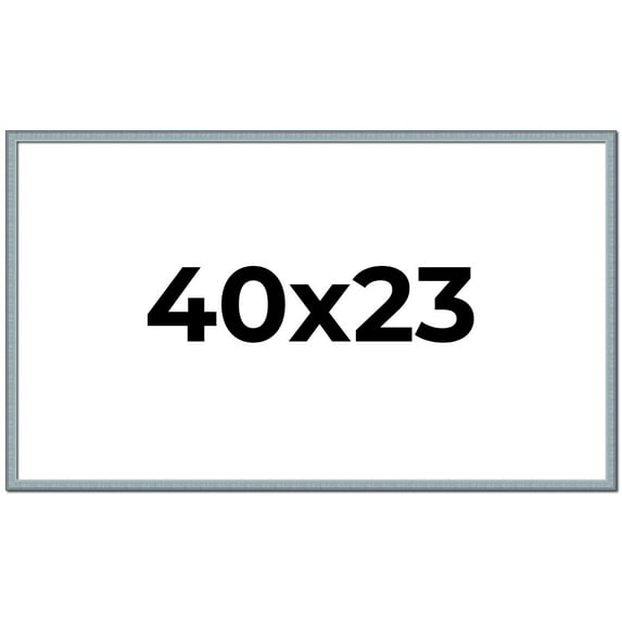 40x23 Frame Rustic Sky Blue Solid Wood Picture Frame | 0.75 Inch Moulding Width |Includes UV