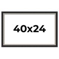 thumbnail image 1 of 40x24 Frame Black Real Wood Picture Frame Width 2.25 Inches | Interior Frame Depth 0.5 Inches |, 1 of 8