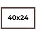 thumbnail image 1 of 40x24 Frame Brown Round Mahogany Solid Wood Picture Frame | 1.625 Inch Moulding Width | with UV, 1 of 8