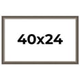 thumbnail image 1 of 40x24 Frame Brown Solid Wood Picture Frame | 1.75 Inch Moulding Width | Austin Frame Complete with, 1 of 8