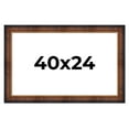 thumbnail image 1 of 40x24 Frame Brown Walnut Gold Ornate Trim Solid Wood Plein Air Picture Frame | 3 Inch Moulding, 1 of 8
