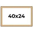 thumbnail image 1 of 40x24 Frame Gold Plein Aire Solid Wood Picture Frame Width 2 Inches | Interior Frame Depth 0.5, 1 of 8