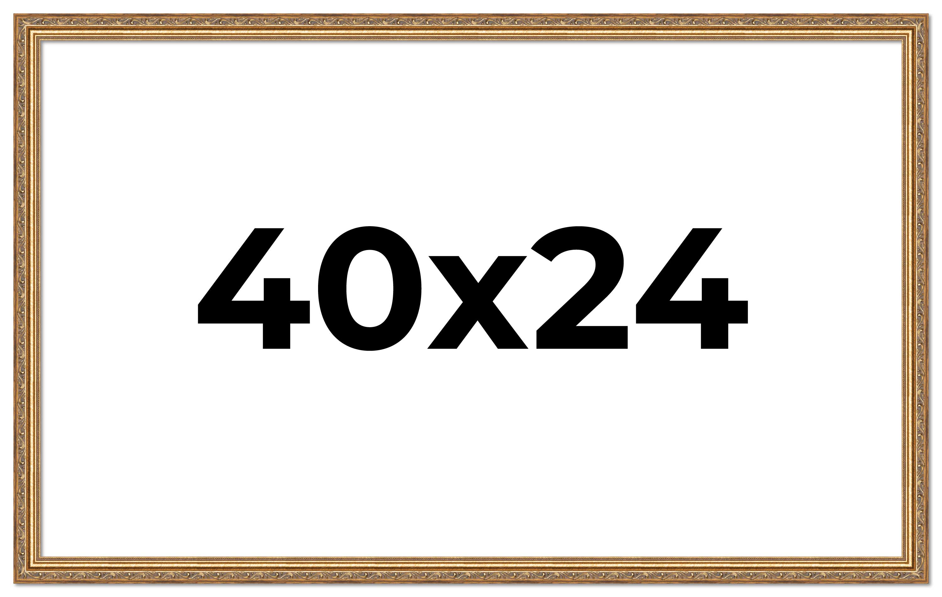 40x24 Frame Gold Solid Wood Picture Frame Width 1.25 Inches | Interior ...