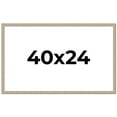 thumbnail image 1 of 40x24 Frame Grey Solid Wood Picture Frame Width 1 Inches | Interior Frame Depth 0.5 Inches |, 1 of 8