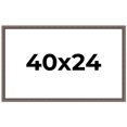 thumbnail image 1 of 40x24 Frame Silver Real Wood Picture Frame Width 1.25 Inches | Interior Frame Depth 0.5 Inches |, 1 of 8