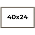 thumbnail image 1 of 40x24 Frame Silver Real Wood Picture Frame Width 1.25 Inches | Interior Frame Depth 0.5 Inches |, 1 of 8