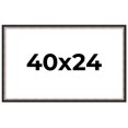 thumbnail image 1 of 40x24 Frame Silver Real Wood Picture Frame Width 1.25 Inches | Interior Frame Depth 0.75 Inches |, 1 of 8