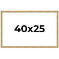 thumbnail image 1 of 40x25 Frame Beige Real Wood Picture Frame Width 1.25 inches | Interior Frame Depth 0.5 inches |, 1 of 8
