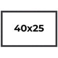 thumbnail image 1 of 40x25 Frame Black Real Wood Picture Frame Width 1.25 Inches | Interior Frame Depth 0.5 Inches |, 1 of 8