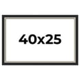 thumbnail image 1 of 40x25 Frame Black Real Wood Picture Frame Width 2.25 Inches | Interior Frame Depth 0.5 Inches |, 1 of 8