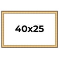 thumbnail image 1 of 40x25 Frame Gold Plein Aire Solid Wood Picture Frame Width 2 Inches | Interior Frame Depth 0.5, 1 of 8