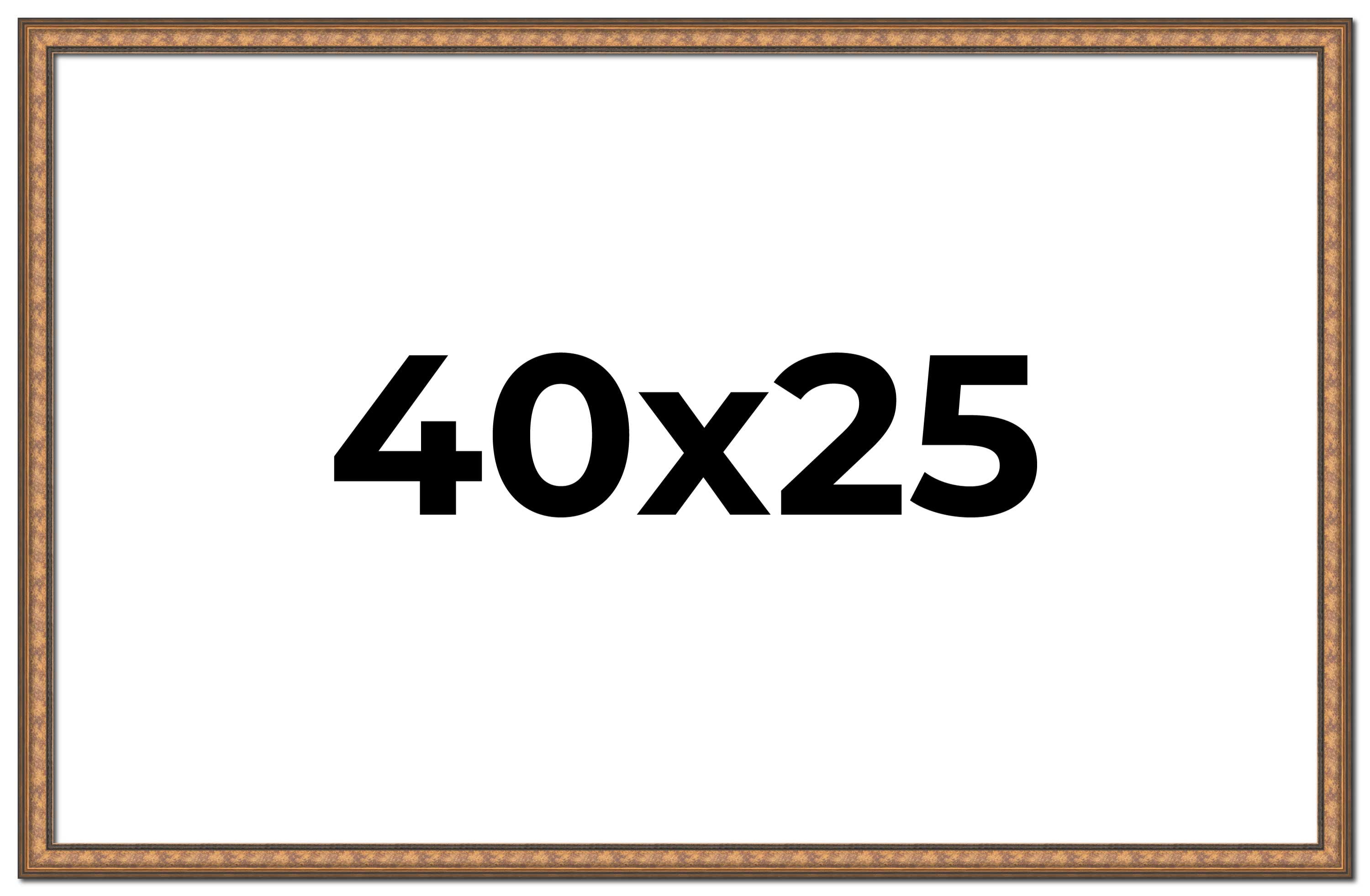 40x25 Frame Gold Real Wood Picture Frame Width 1.25 inches | Interior ...