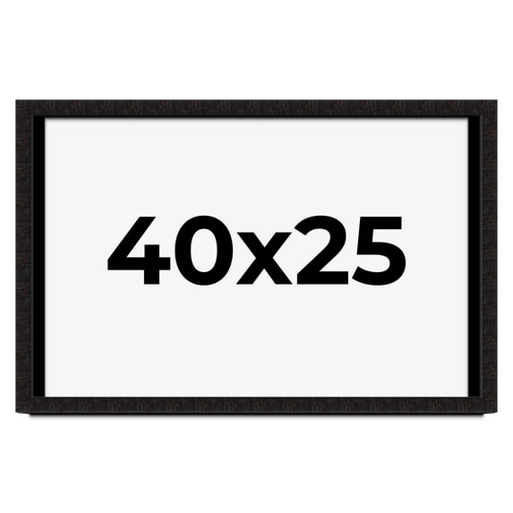 40x25 Shadow Box Black Solid Wood Display Picture Frame | 1 Inch Rabbet Depth | | 1.375 Inch
