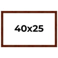 thumbnail image 1 of 40x25 Walnut Brown Veneer Real Wood Picture Frame Width 1.75 inches | Interior Frame Depth 0.5, 1 of 8