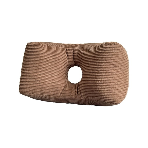 40x25x17cm Large Thick Corduroy Lumbar Support Pillow, Multicolor Ergonomic Corduroy Lumbar Pillow for Office Chair and Car Seat, Soft Comfortable Back Support Cushion with Breathable Cotton Filling