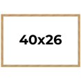 thumbnail image 1 of 40x26 Frame Beige Real Wood Picture Frame Width 1.25 inches | Interior Frame Depth 0.5 inches |, 1 of 8