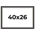 thumbnail image 1 of 40x26 Frame Black Real Wood Picture Frame Width 2.25 Inches | Interior Frame Depth 0.5 Inches |, 1 of 8