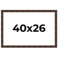 thumbnail image 1 of 40x26 Frame Brown Burl Real Wood Picture Frame Width 1.625 Inches | Interior Frame Depth 0.5 Inches, 1 of 8