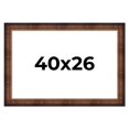 thumbnail image 1 of 40x26 Frame Brown Walnut Gold Ornate Trim Solid Wood Plein Air Picture Frame | 3 Inch Moulding, 1 of 8