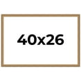 thumbnail image 1 of 40x26 Frame Gold Solid Wood Picture Frame Width 1.25 Inches | Interior Frame Depth 0.375 Inches |, 1 of 8