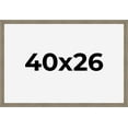 thumbnail image 1 of 40x26 Frame Gray Barnwood Rustic Solid Wood Picture Frame | 1.5 Inch Moulding Width | Includes UV, 1 of 8