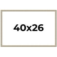 thumbnail image 1 of 40x26 Frame Grey Solid Wood Picture Frame Width 1 Inches | Interior Frame Depth 0.5 Inches |, 1 of 8