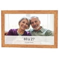 thumbnail image 1 of 40x27 Frame Beige Real Wood Picture Frame Width 1.25 inches | Interior Frame Depth 0.5 inches |, 1 of 8