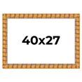 thumbnail image 1 of 40x27 Frame Beige Real Wood Picture Frame Width 3 inches | Interior Frame Depth 0.5 inches |, 1 of 8
