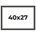 thumbnail image 1 of 40x27 Frame Black Real Wood Picture Frame Width 2.25 Inches | Interior Frame Depth 0.5 Inches |, 1 of 8