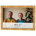 thumbnail image 1 of 40x27 Frame Gold Bamboo Solid Wood Picture Frame | 1 Inch Moulding Width | Interior Frame Depth, 1 of 8