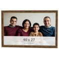 thumbnail image 1 of 40x27 Frame Gold Kingsley Distressed Solid Wood Picture Frame Width 0.75 Inches | Interior Frame, 1 of 8