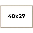 thumbnail image 1 of 40x27 Frame Grey Solid Wood Picture Frame Width 1 Inches | Interior Frame Depth 0.5 Inches |, 1 of 8