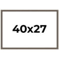 thumbnail image 1 of 40x27 Frame Silver Real Wood Picture Frame Width 1.25 Inches | Interior Frame Depth 0.5 Inches |, 1 of 8