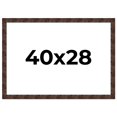 thumbnail image 1 of 40x28 Frame Brown Burl Real Wood Picture Frame Width 1.625 Inches | Interior Frame Depth 0.5 Inches, 1 of 8