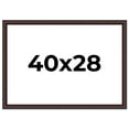 thumbnail image 1 of 40x28 Frame Brown Round Mahogany Solid Wood Picture Frame | 1.625 Inch Moulding Width | with UV, 1 of 8