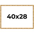 thumbnail image 1 of 40x28 Frame Gold Bamboo Solid Wood Picture Frame | 1 Inch Moulding Width | Interior Frame Depth, 1 of 8